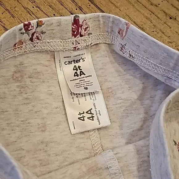 Girls leggings size 4 Carter's - Picture 5 of 11